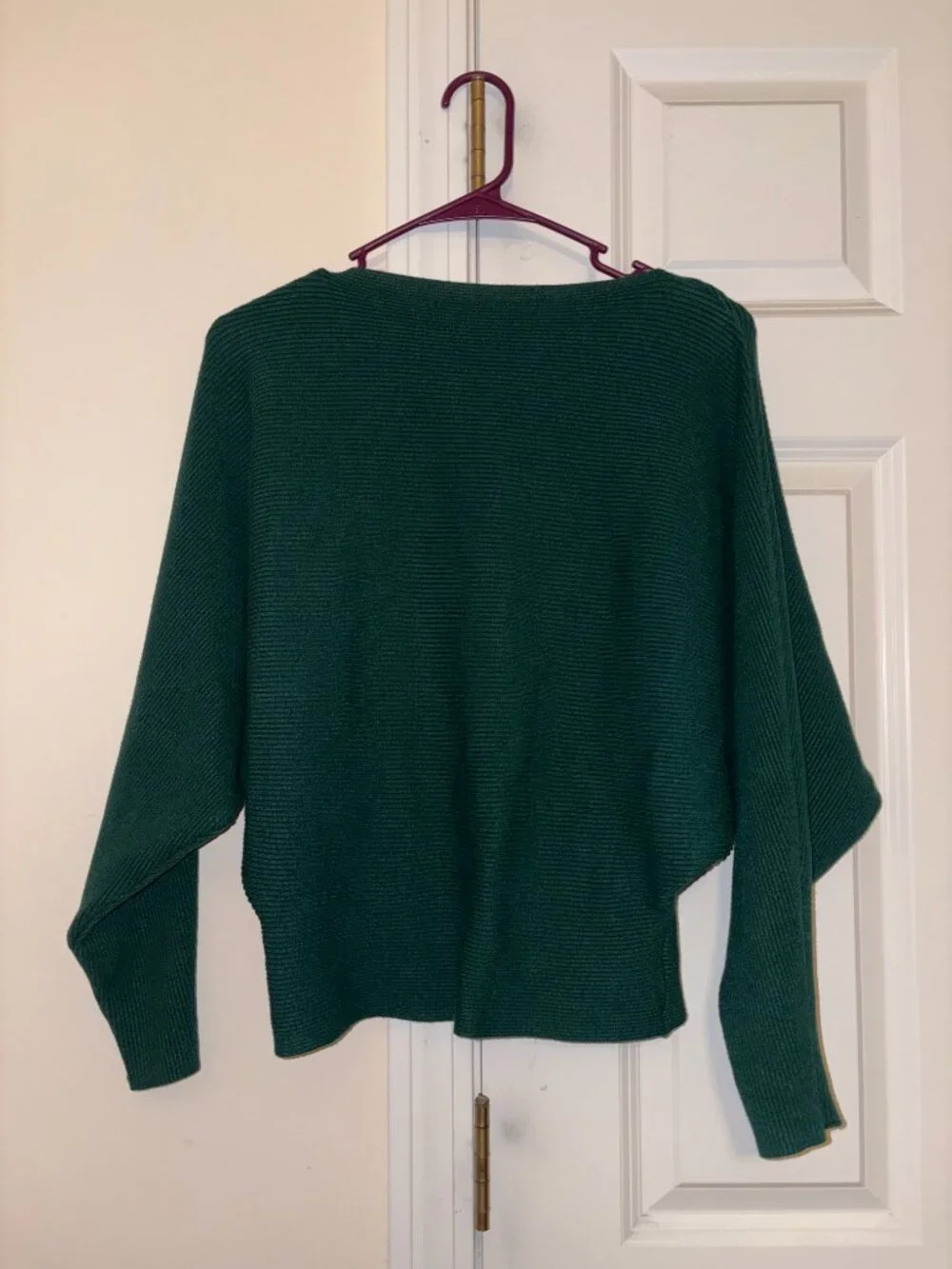 Green Ribbed Sweater - Picture 3 of 3